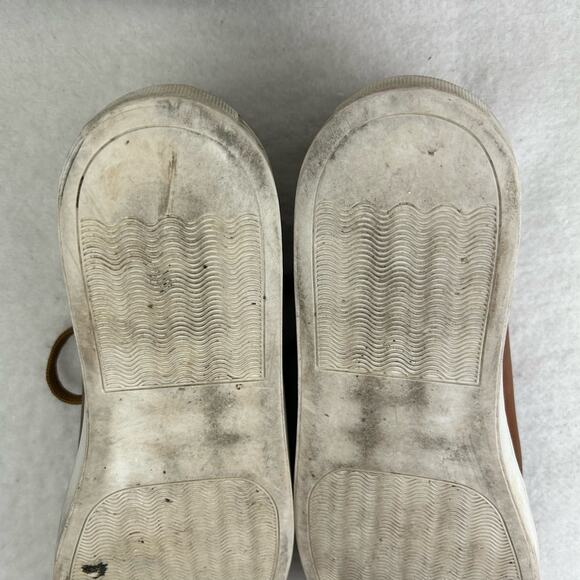 Men's Fashion Sneaker Leather Upper Light Brown 1811 Italy Size 45 (US 10.5) - Picture 8 of 14